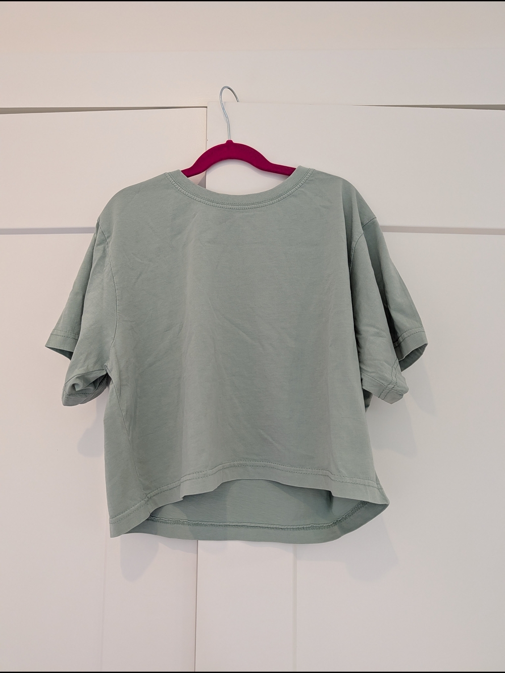 Ocean Drive Sage Green Cropped Tee